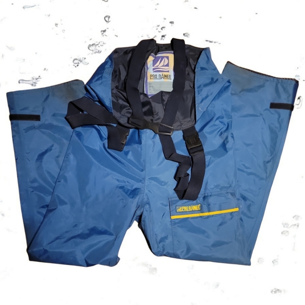 Pro Rainer Bib Overall Mens Sz XL Waterproof Rain Gear Waders Fishing Pants